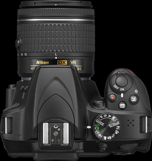 Nikon D S L R Camera Top View