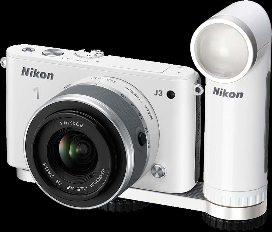 Nikon J3 White Cameraand Lens