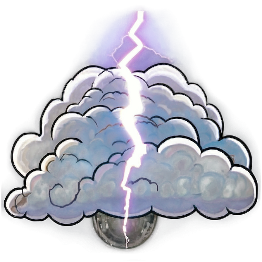 Nimbus Cloud Lightning Png Cul