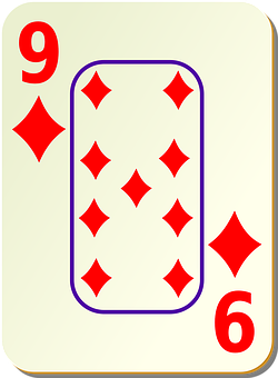 Nineof Diamonds Playing Card