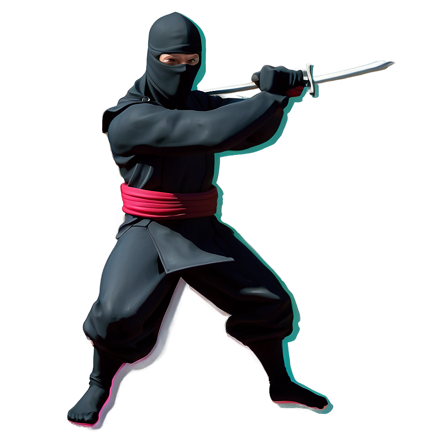 Ninja Battle Stance Png 55