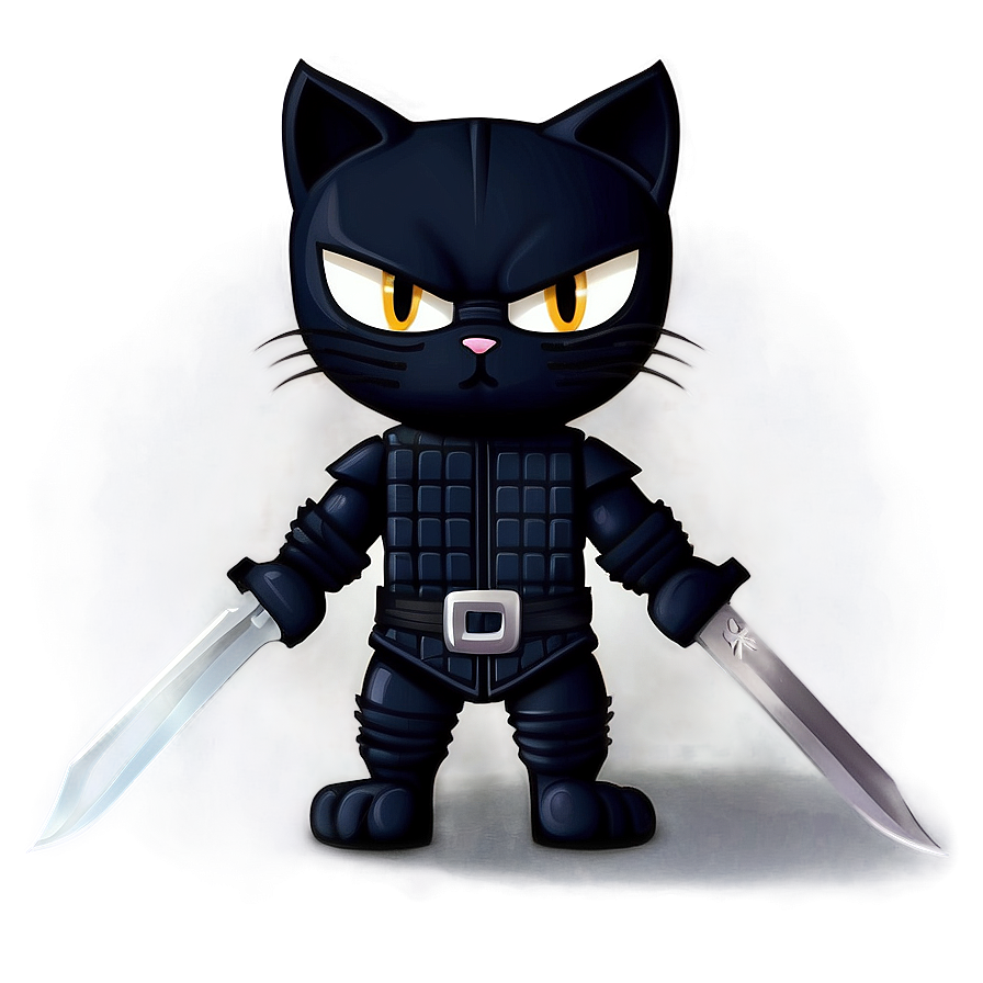 Ninja Cat Stealth Vector Png 79