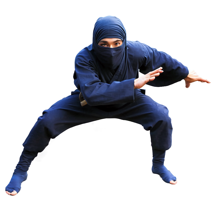 Ninja In Mid-attack Png Isv10