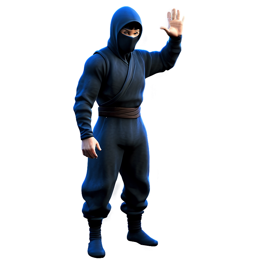 Ninja Stealth Pose Png 35