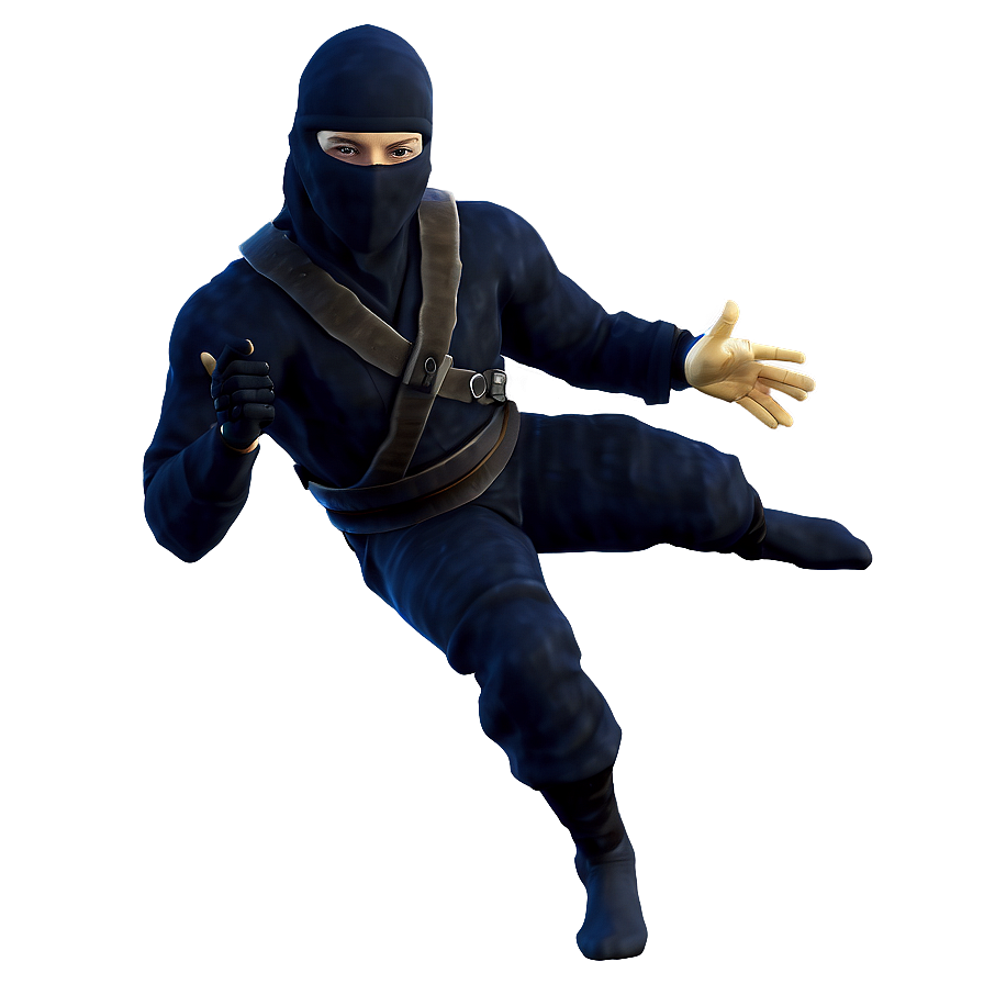 Ninja Stealth Pose Png Iqm21