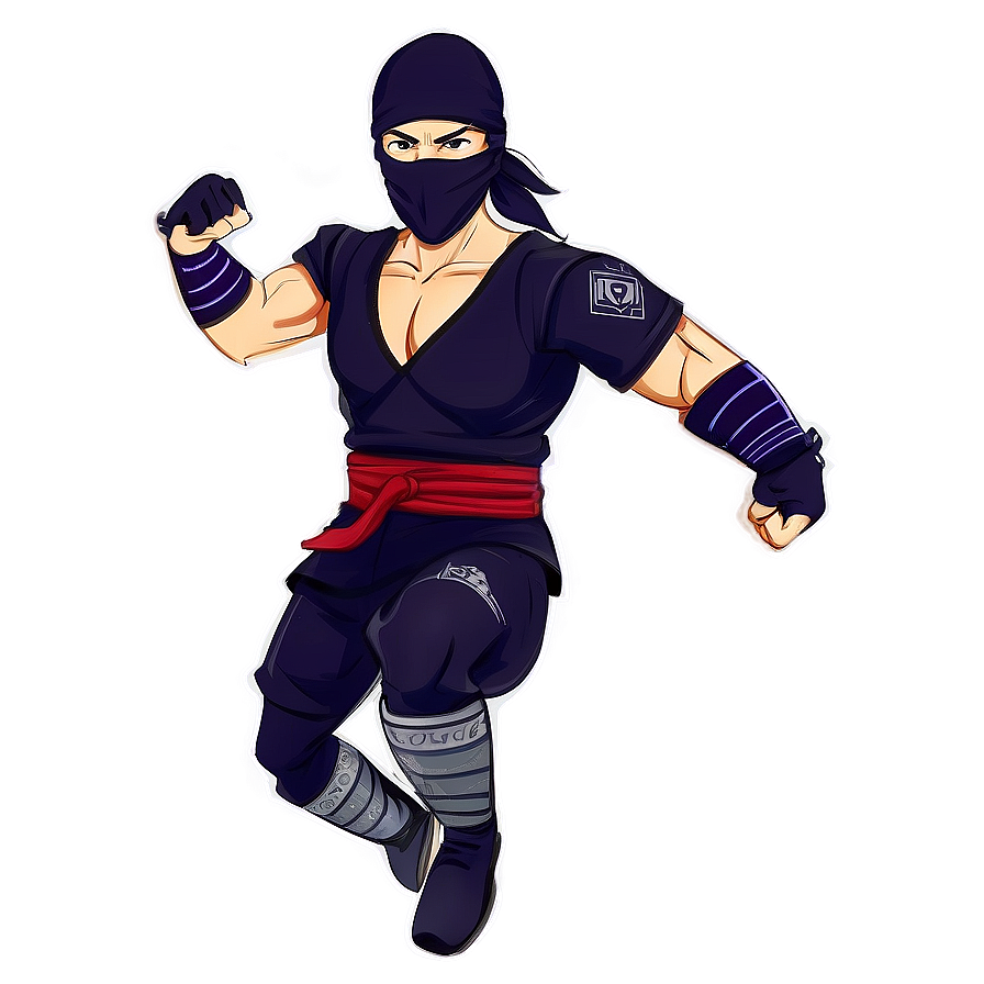 Ninja Warrior Cartoon Character Png Blf59