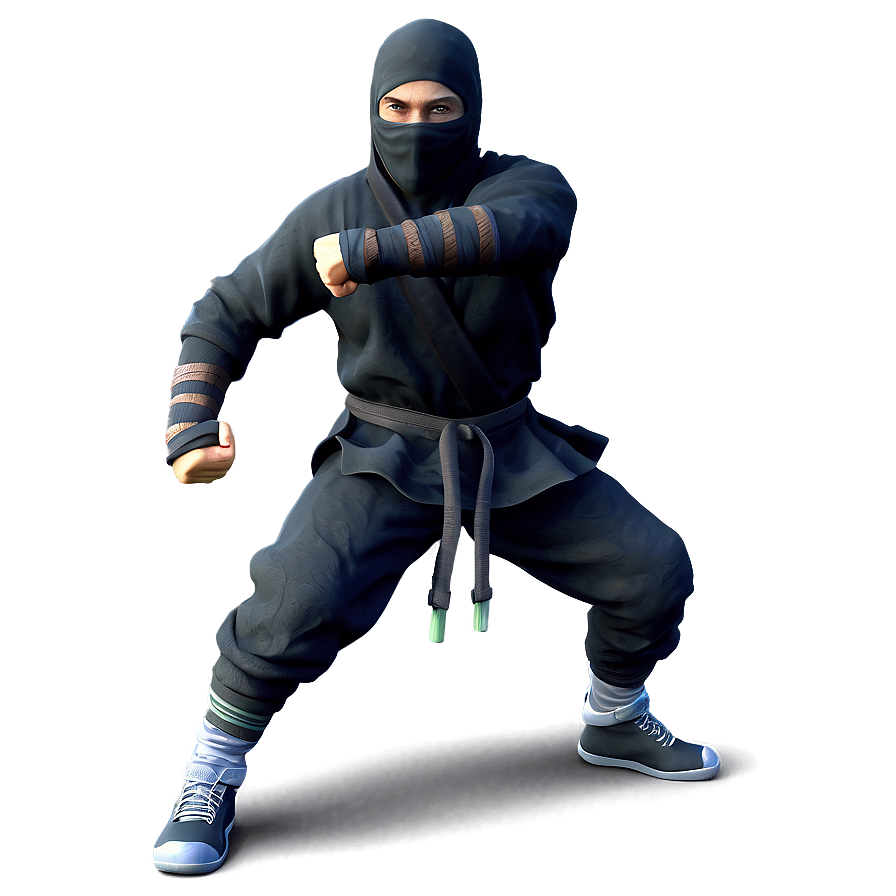 Ninja With Nunchucks Png 49