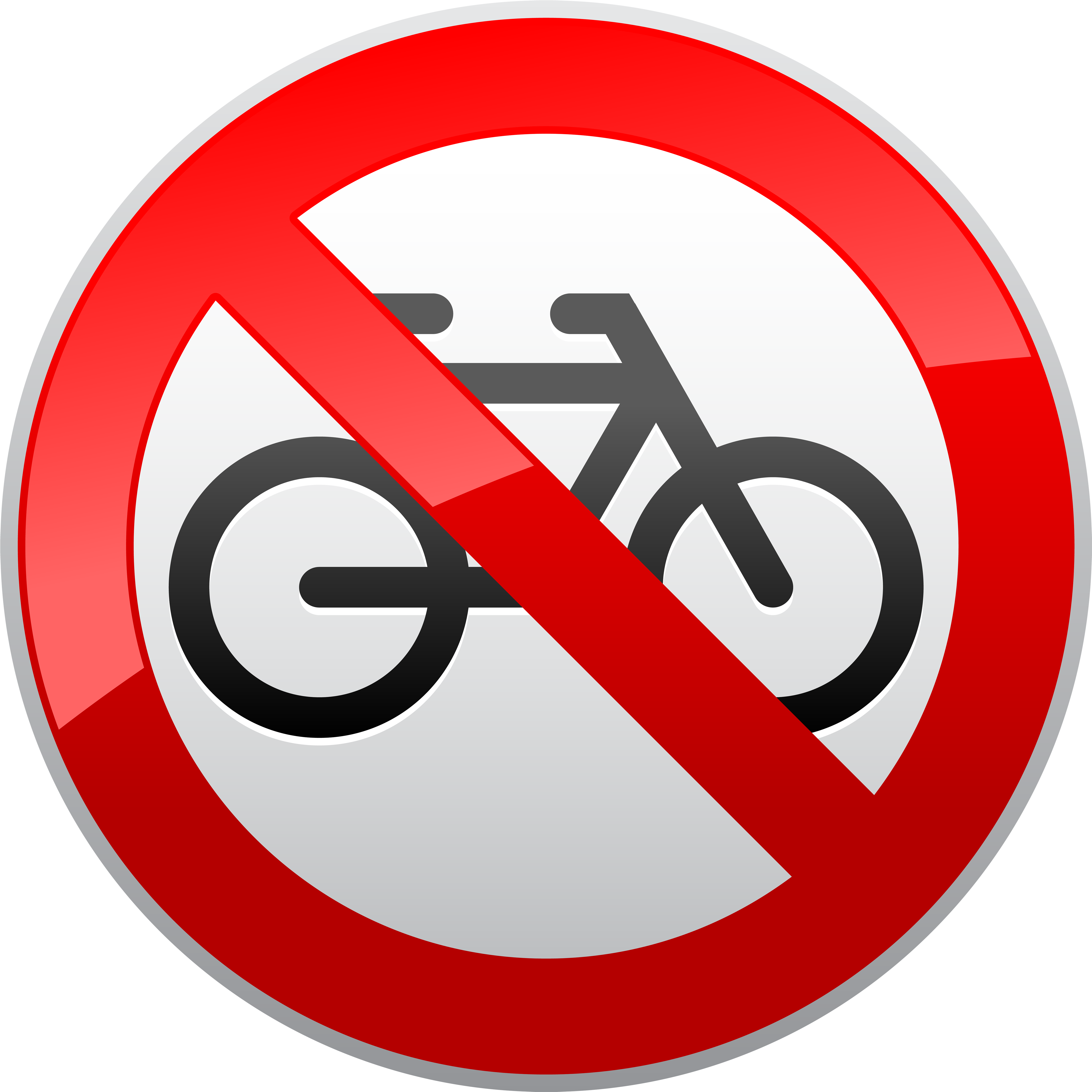 No Bicycles Sign