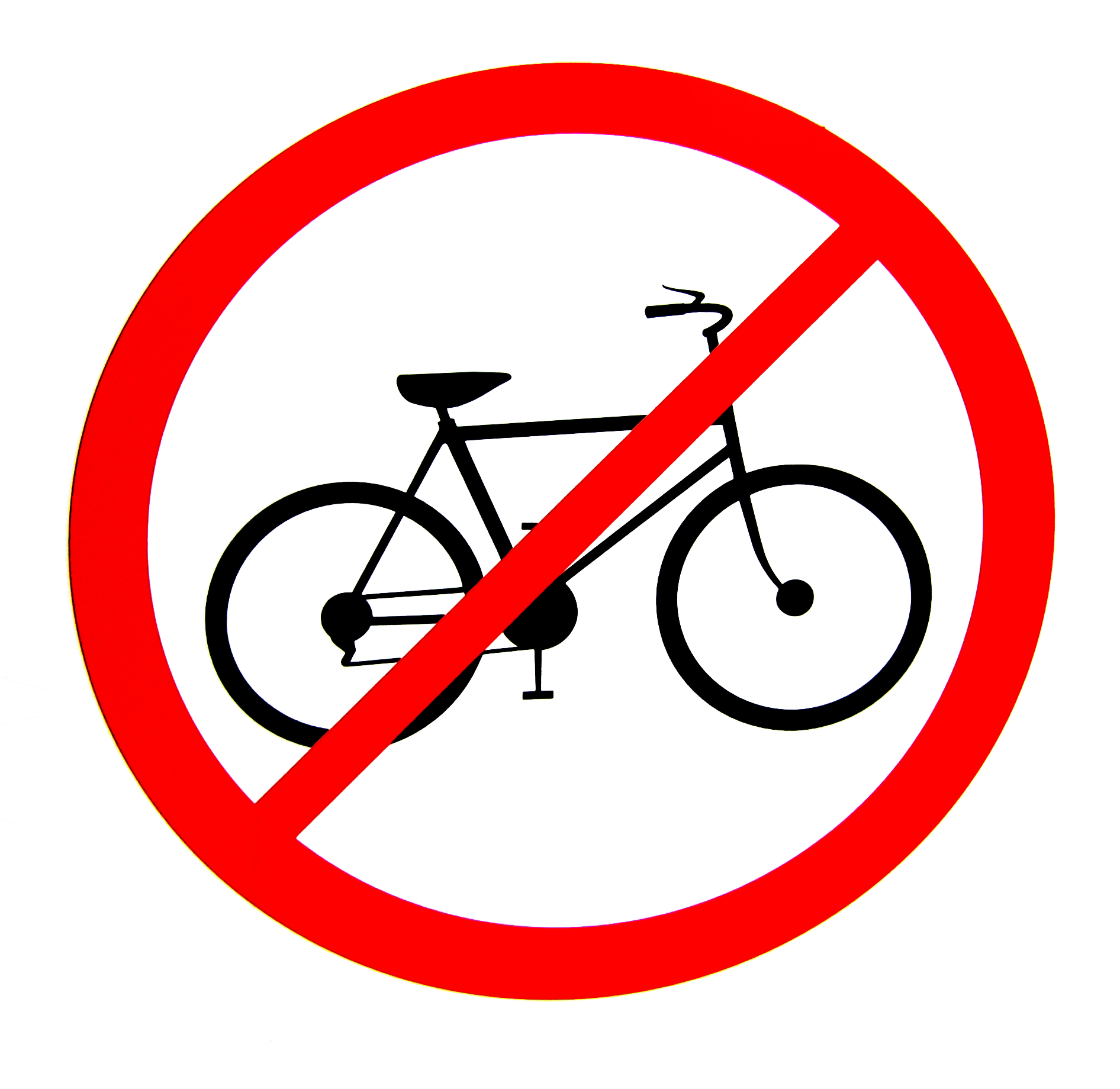 No Bicycles Sign