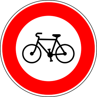 No Bicycles Sign