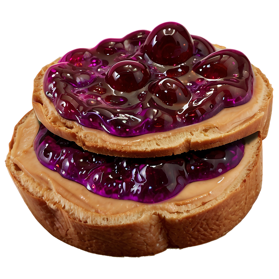 No-crust Peanut Butter And Jelly Png 06282024