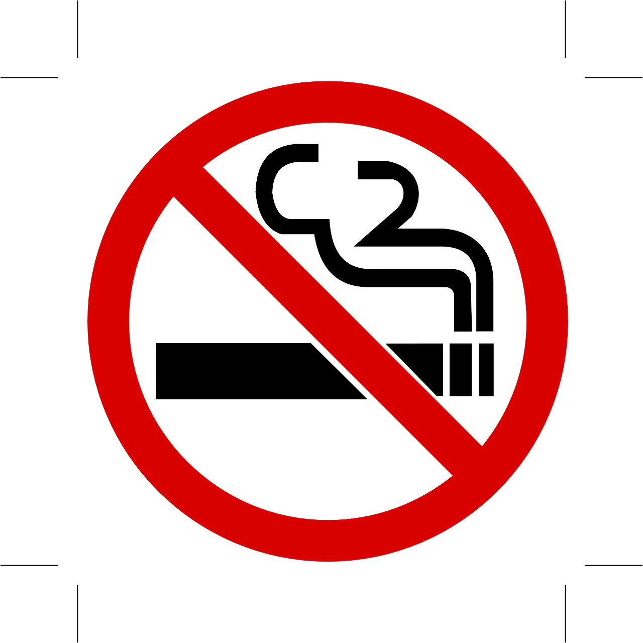 No Smoking Sign Graphic