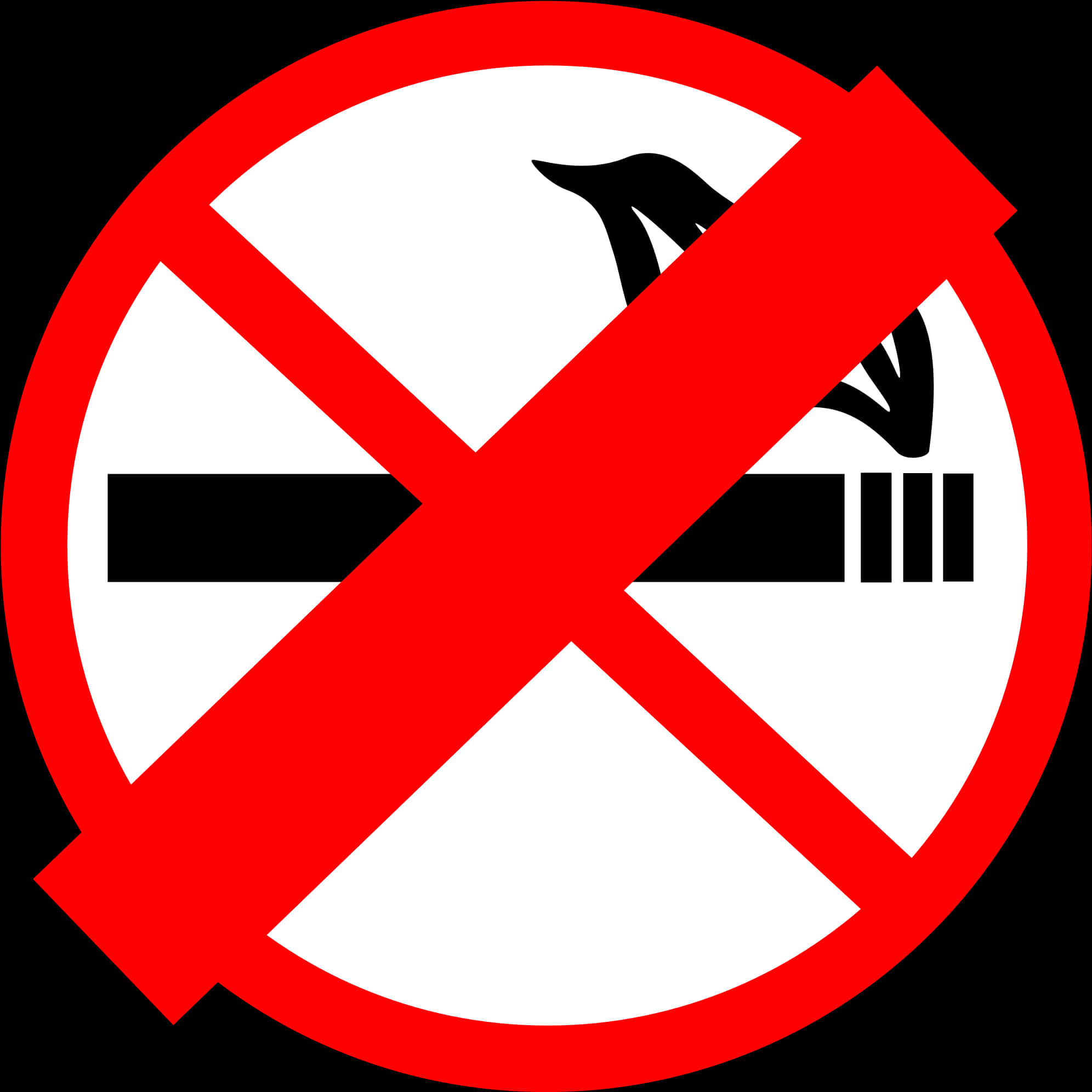 No Smoking Sign Graphic