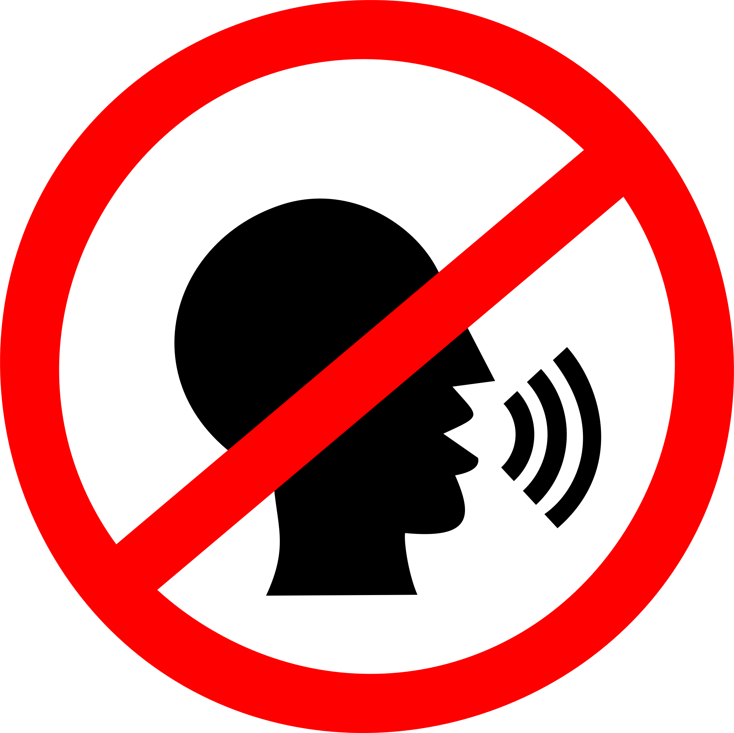 No Speaking Sign