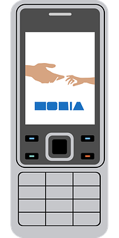 Nokia Phone Handshake Graphic