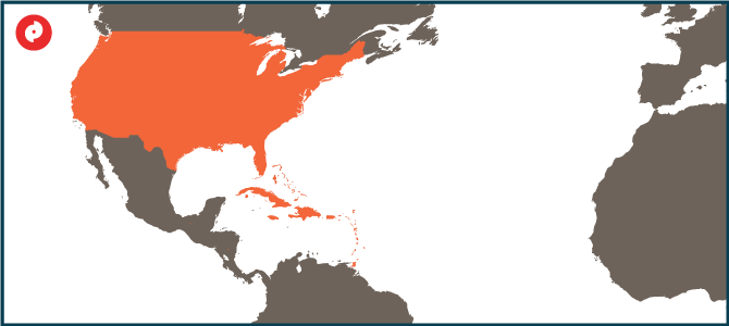 North America Location Indicator