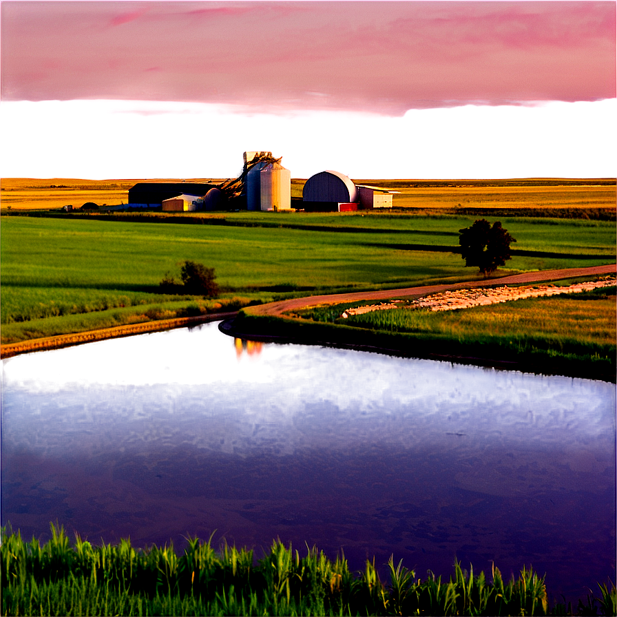 North Dakota Farming Landscape Png Fdt73