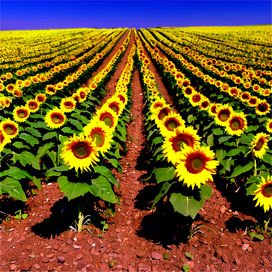 North Dakota Sunflower Fields Png 06252024