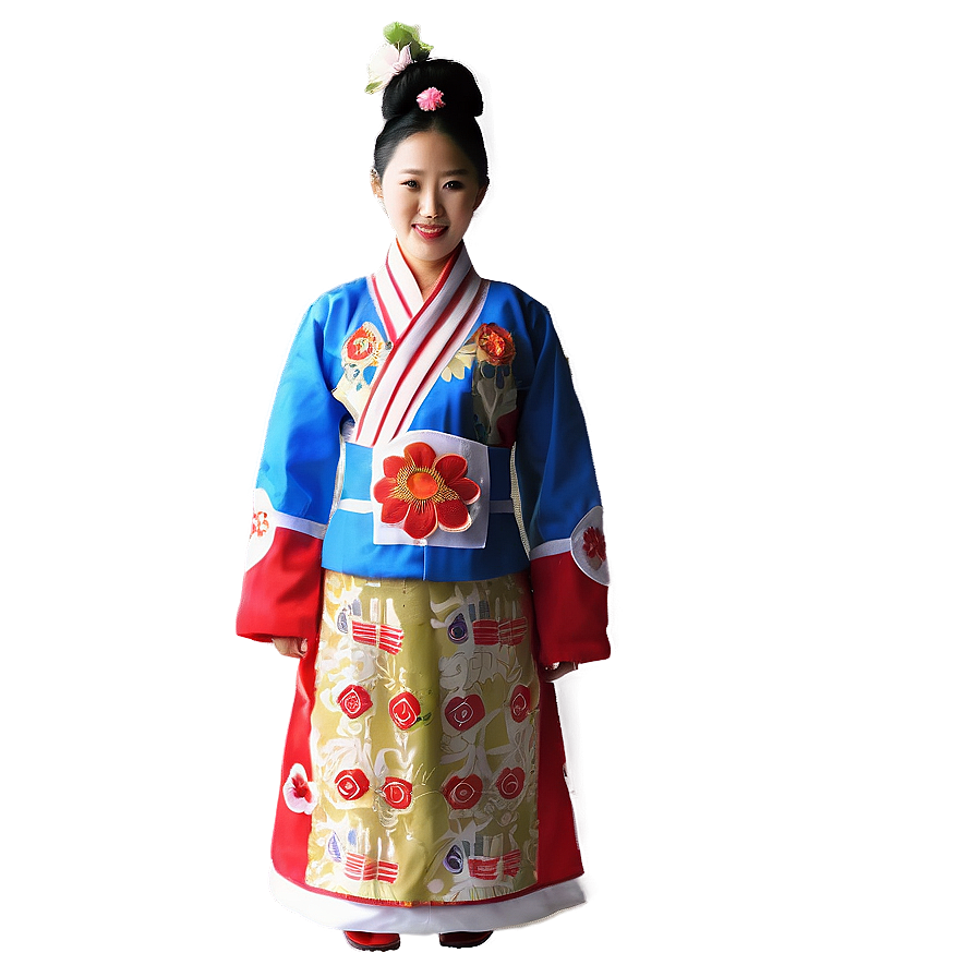 North Korean National Costume Png 06242024