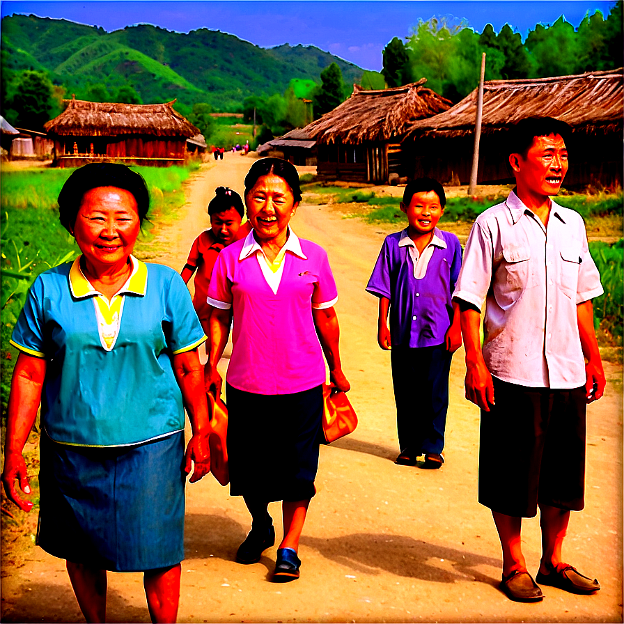 North Korean Village Life Png 86