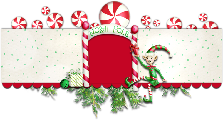 North Pole Elf Banner Background