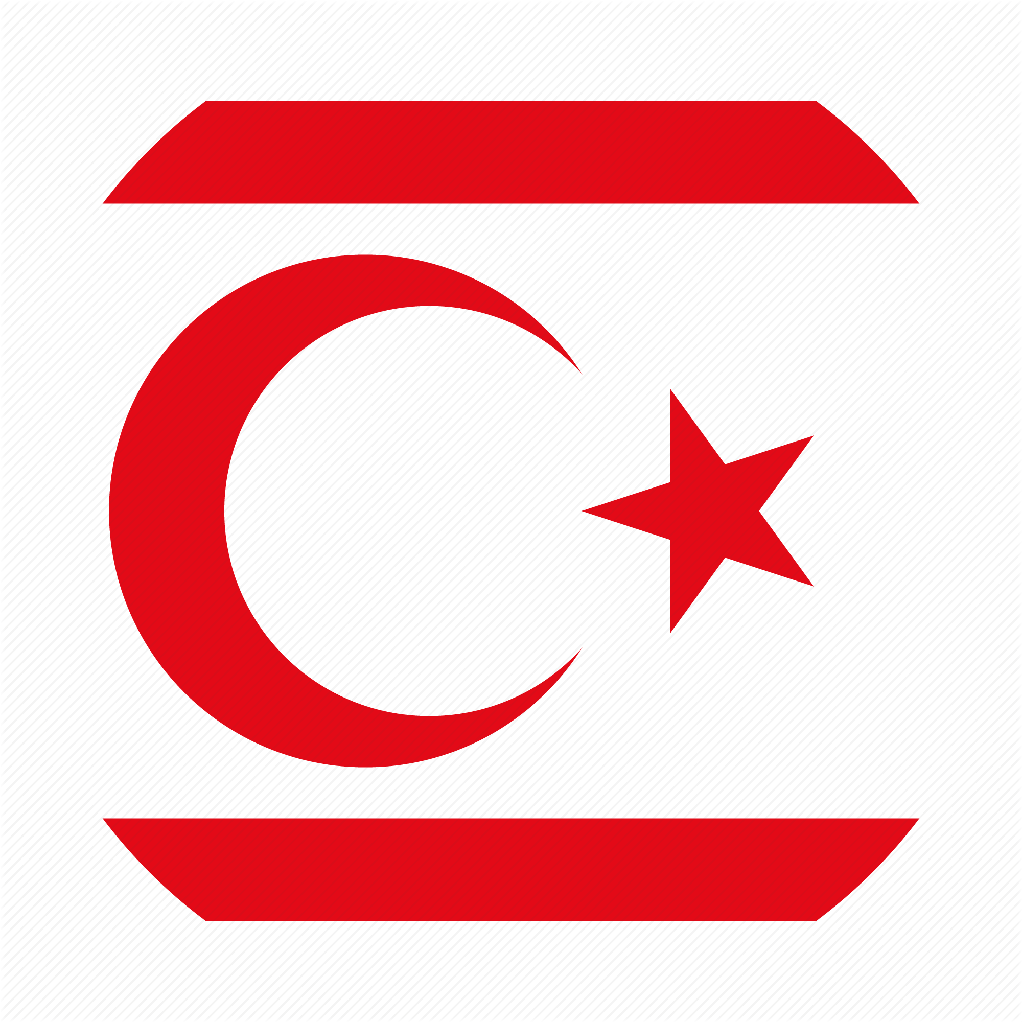 Northern Cyprus Flag Graphic