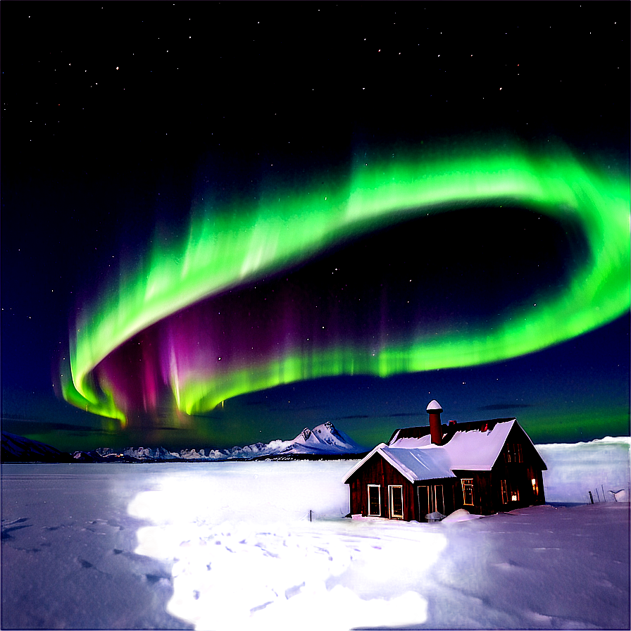 Northern Lights Over North Pole Png 62