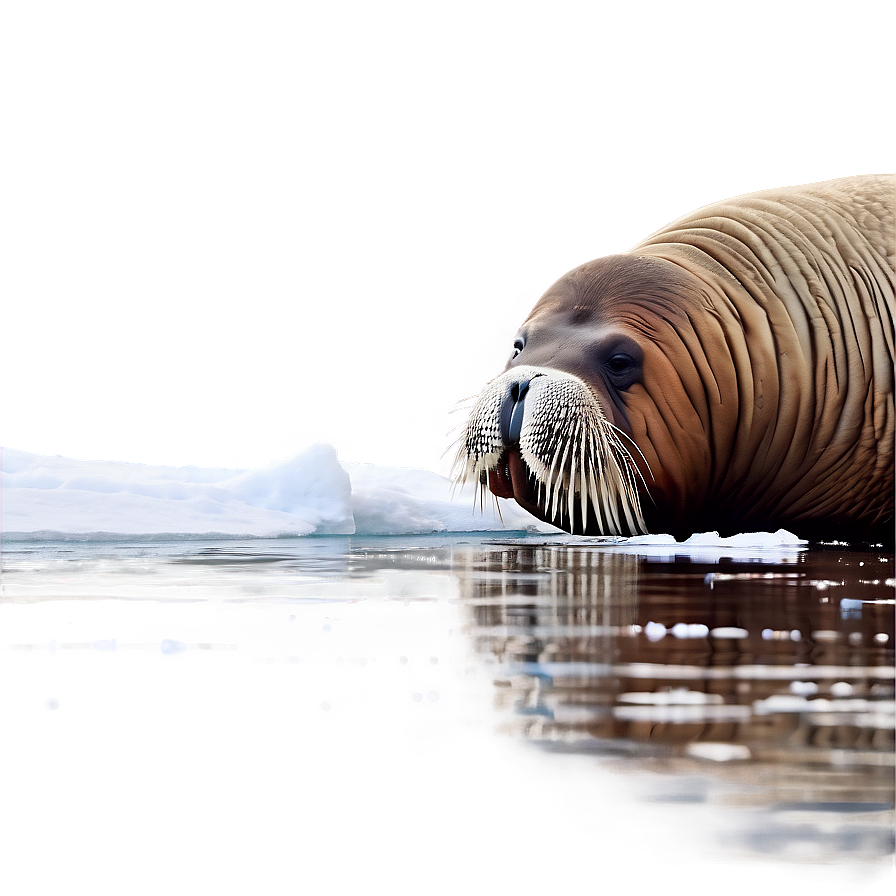 Northern Walrus In Snow Png Fik12