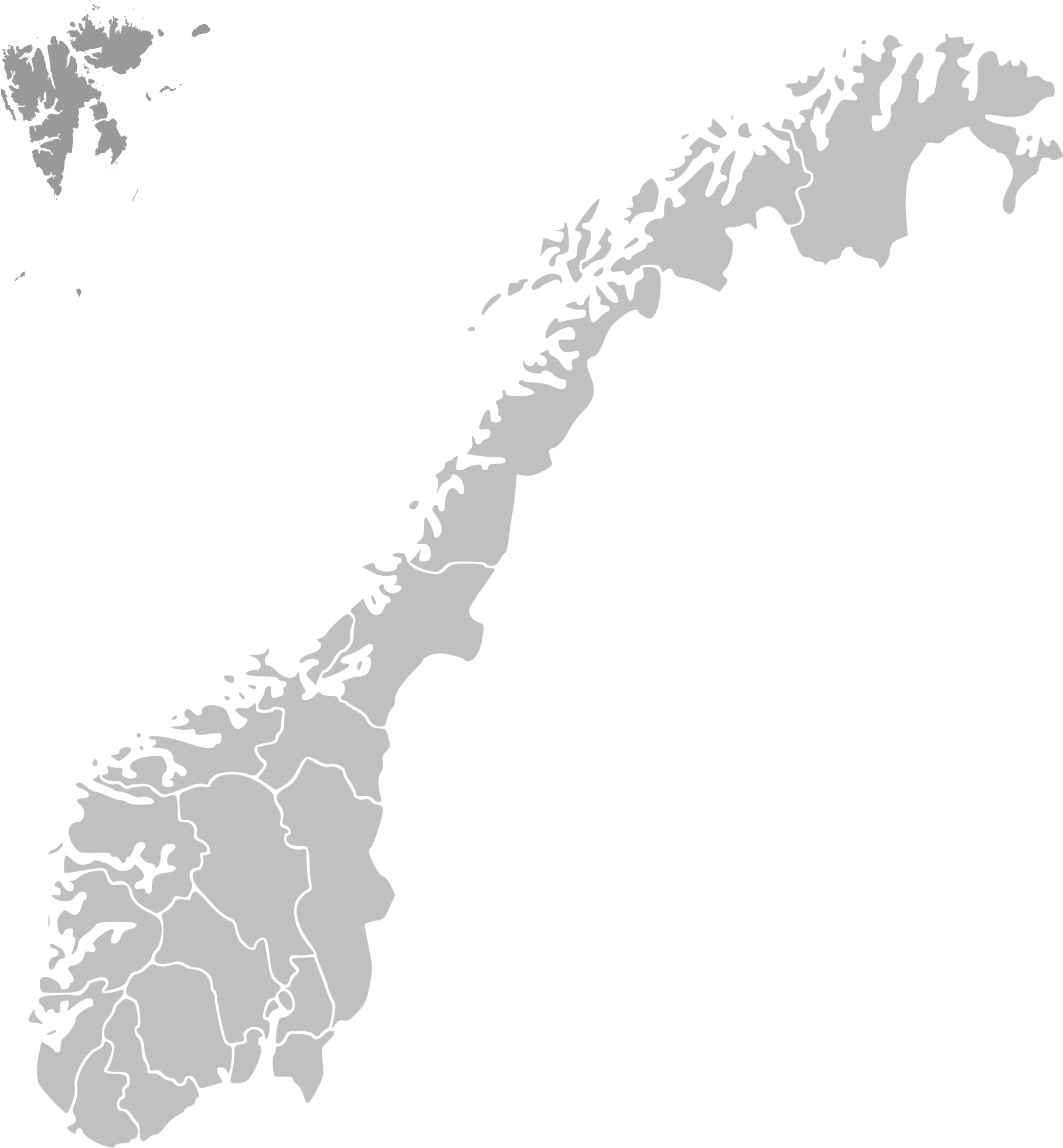 Norway Map Outline