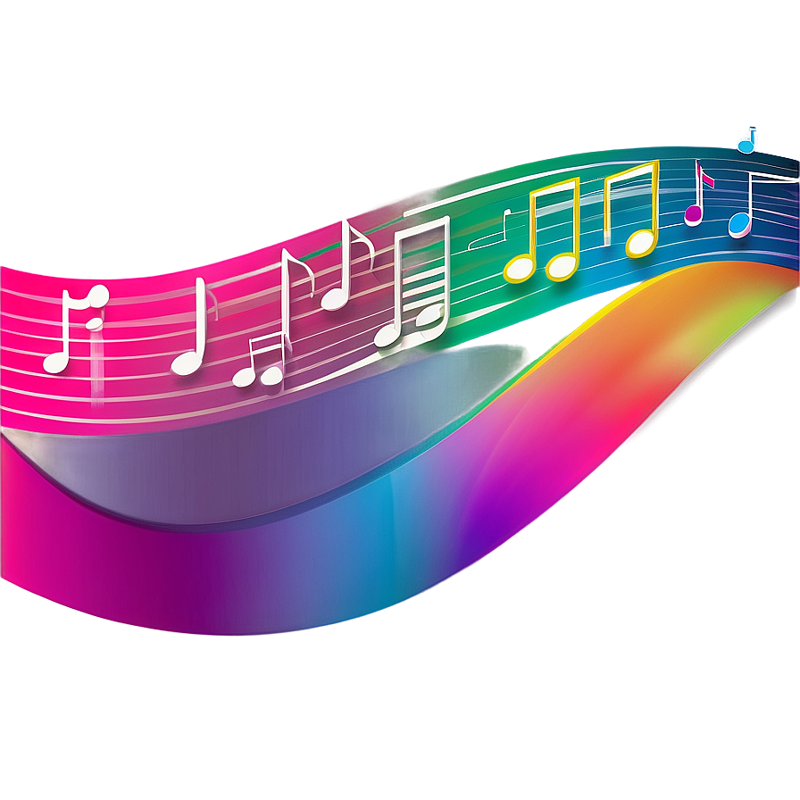 Notas Musicales Gradient Png 22