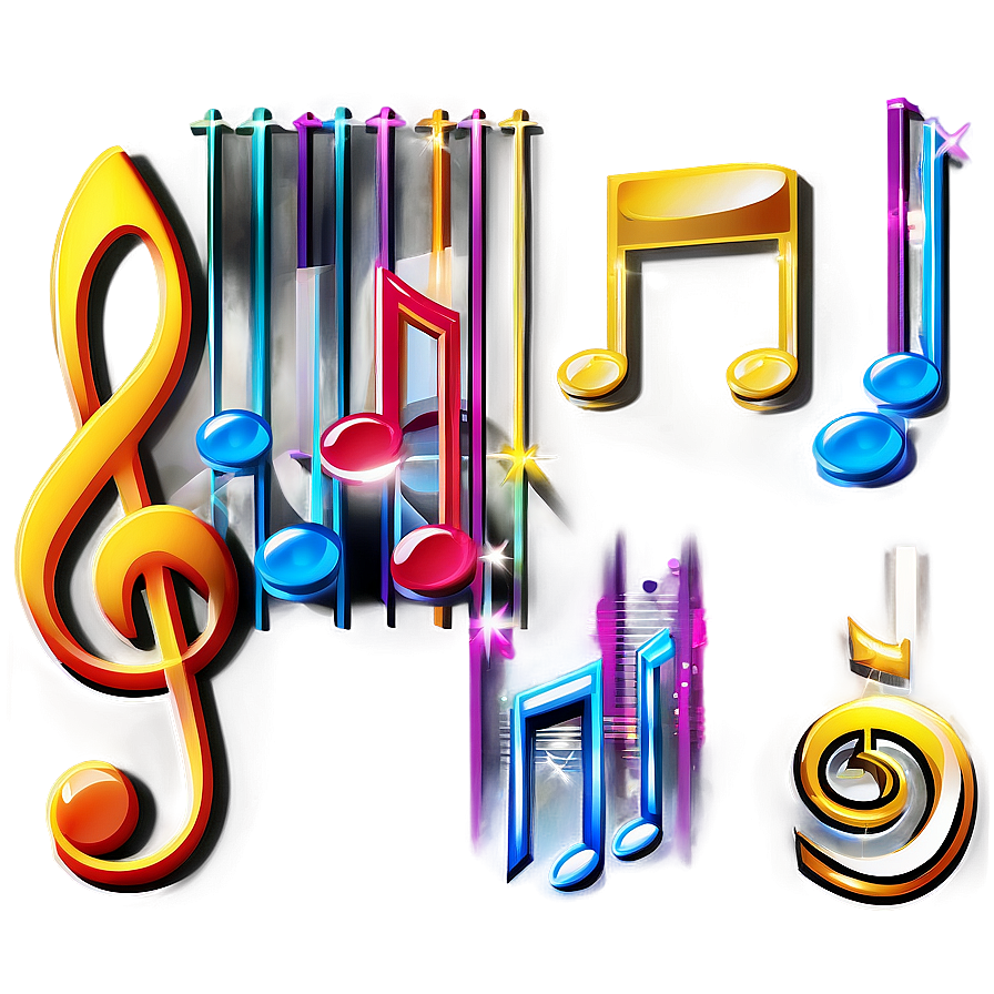 Notas Musicales Shiny Png 80