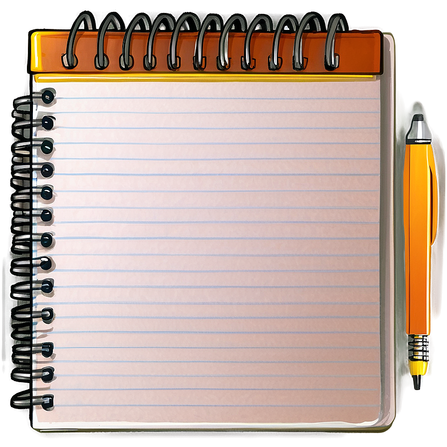 Notebook Paper With Binder Png 05252024