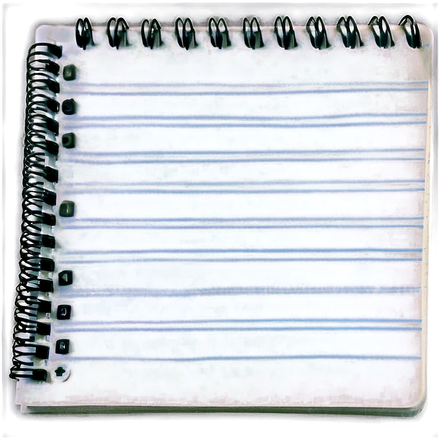 Notebook Paper With Fold Png 23