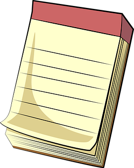 Notepad Clipart Image