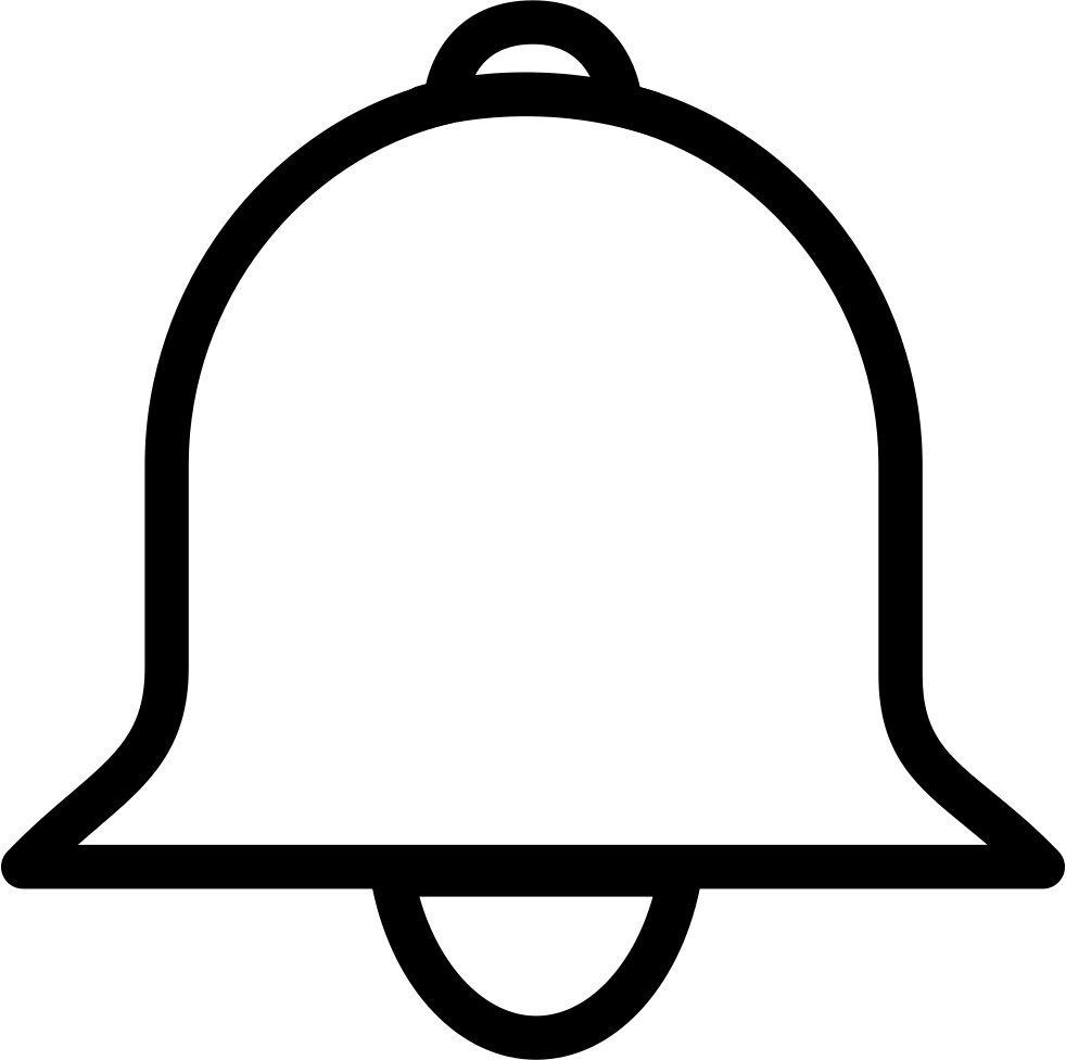 Notification Bell Icon Silhouette