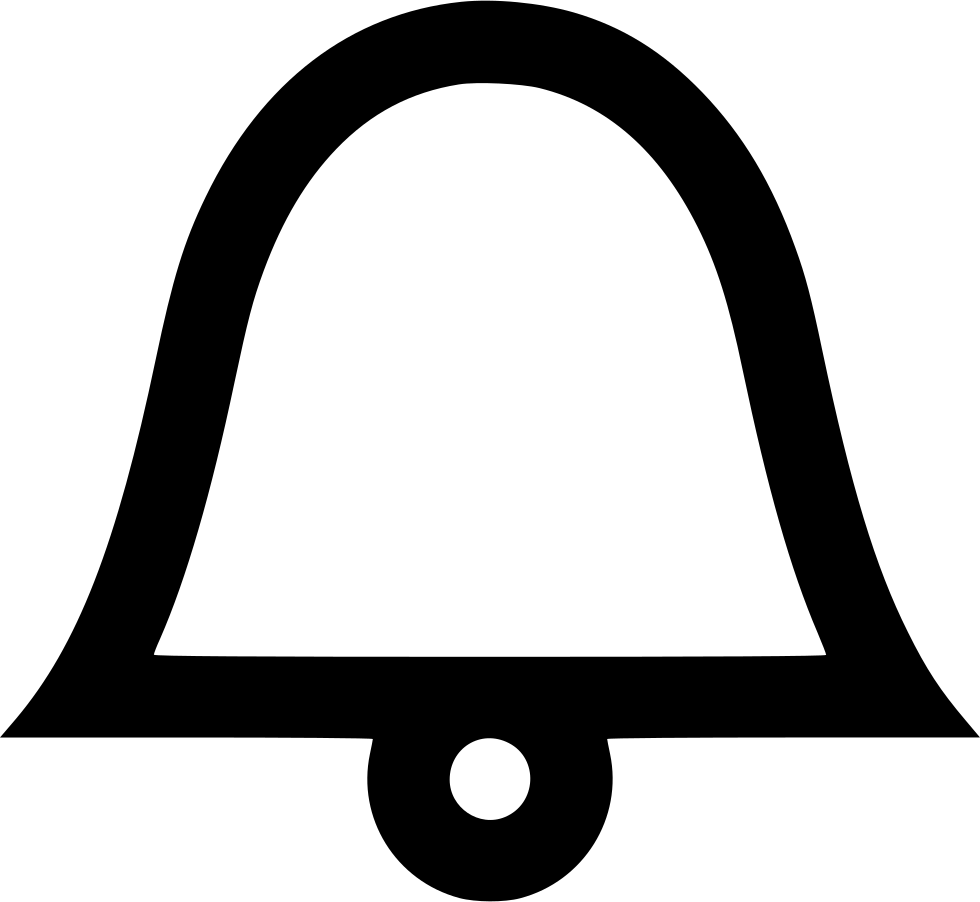 Notification Bell Icon Silhouette