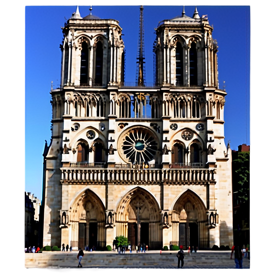 Notre Dame Historic Edifice Png 28