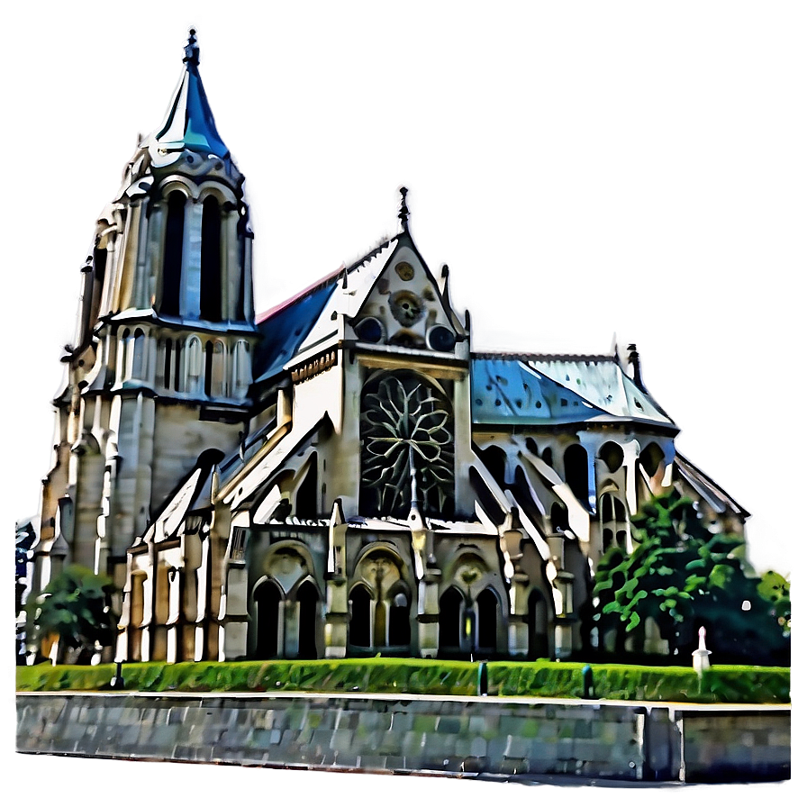 Notre Dame Historic Edifice Png Nas70