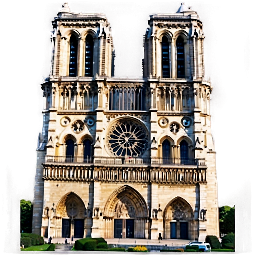 Notre Dame Iconic Towers Png Olw