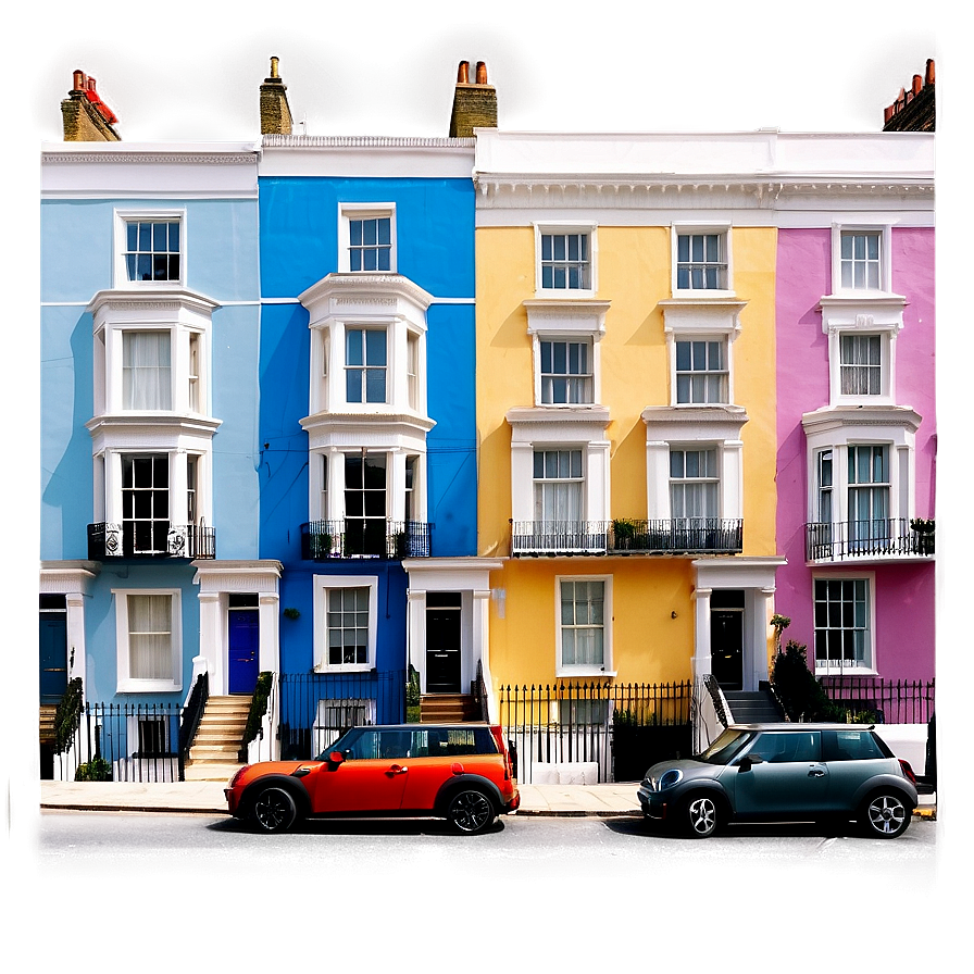 Notting Hill Colorful Houses Png Pxa60