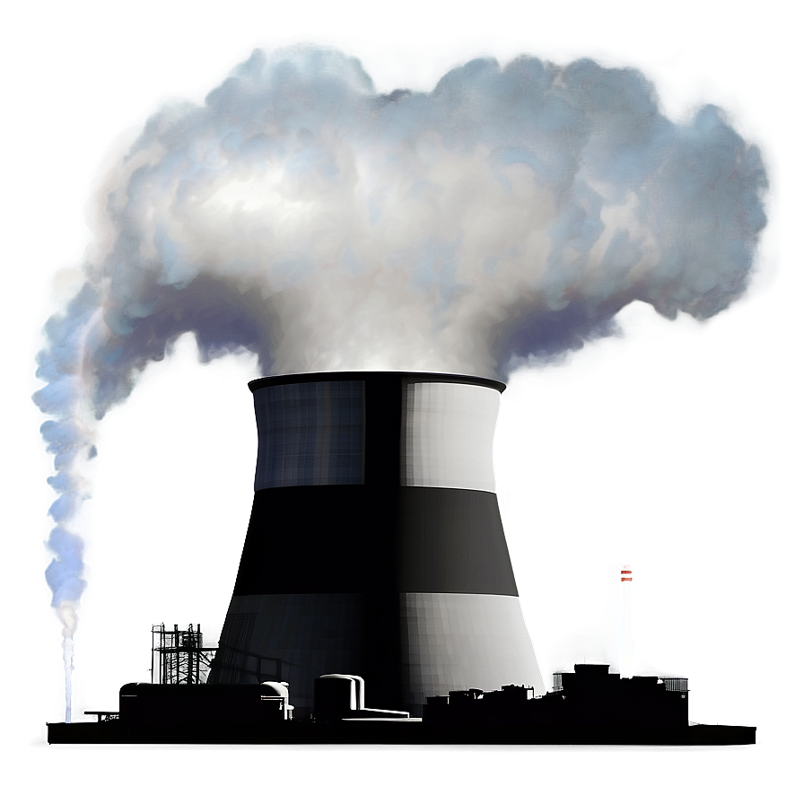 Nuclear Power Plant Silhouette Png 06202024