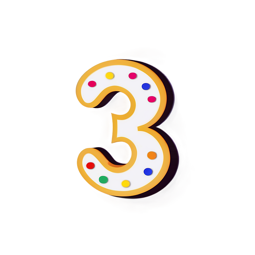 Number Three Illustration Png Ceu