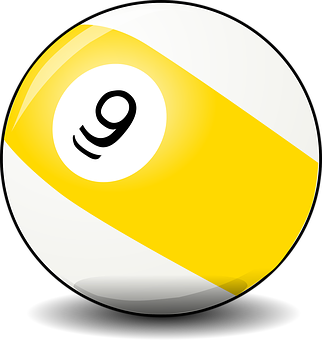 Number9 Billiard Ball Illustration