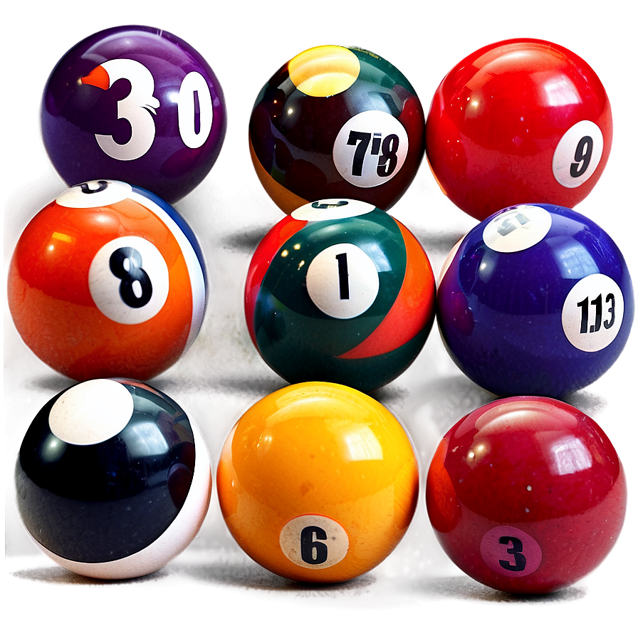 Numbered Pool Balls Png Cvi