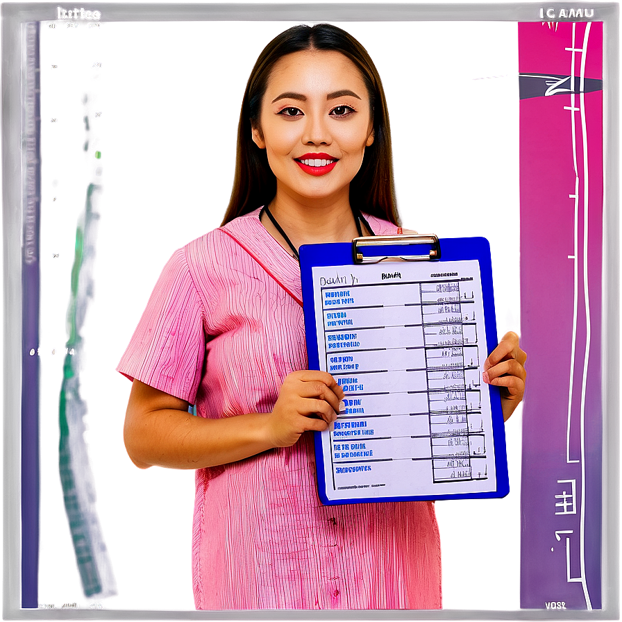 Nurse With Medical Chart Png 05242024