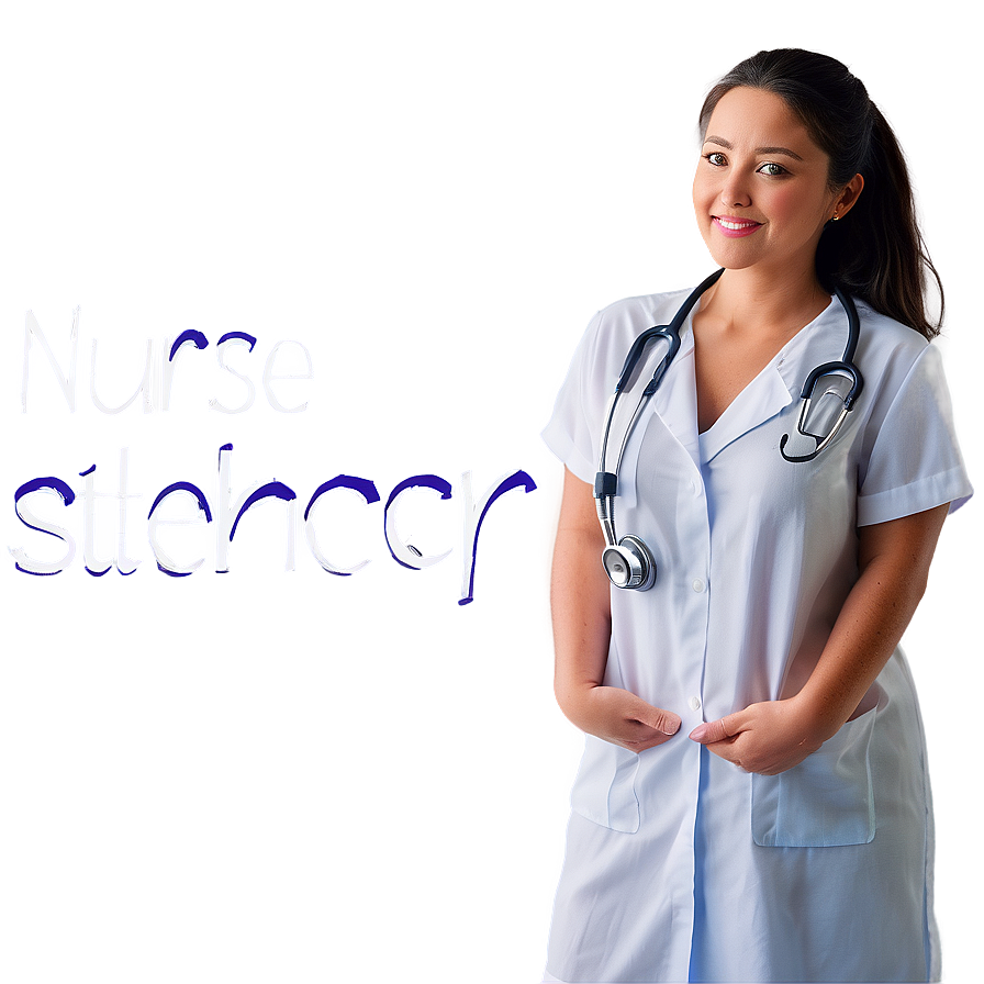 Nurse With Stethoscope Png 05242024