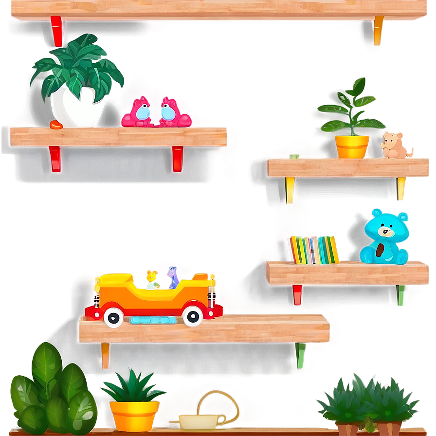 Nursery Floating Shelves Png Rqb91