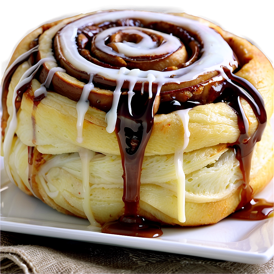 Nutella Stuffed Cinnamon Roll Png Qiy27