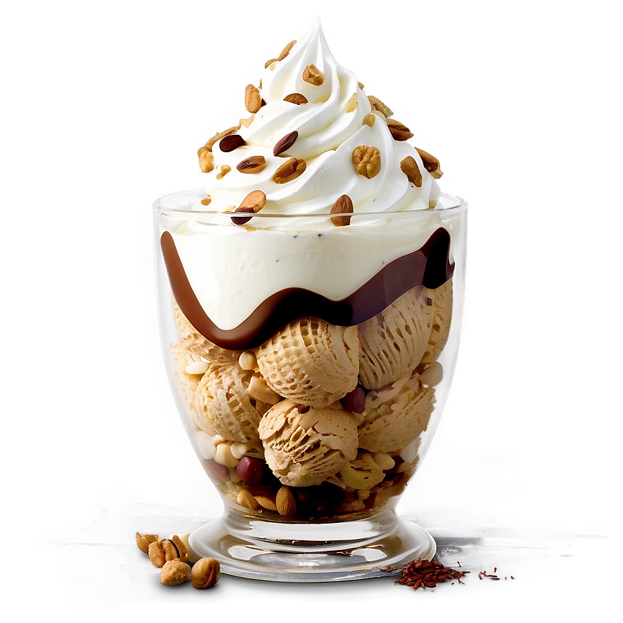 Nutty Ice Cream Sundae Png Mdq80