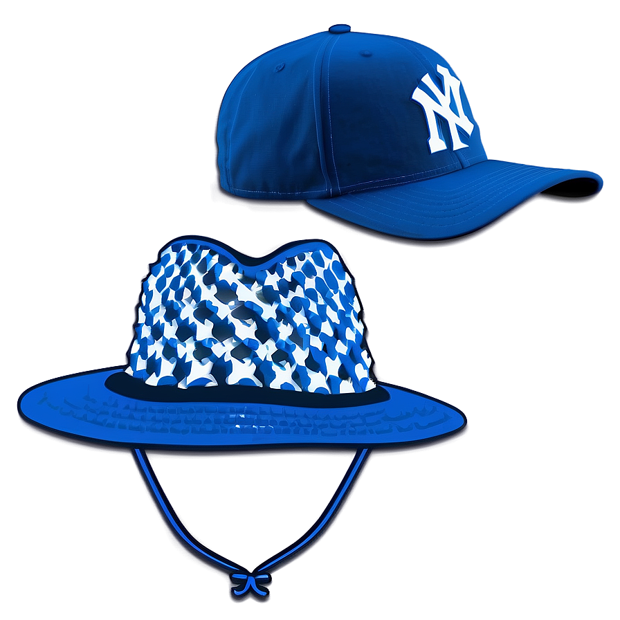 Ny Hat In Blue Color Png 79